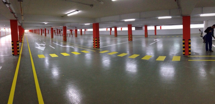 kunststof vloer parkeergarage